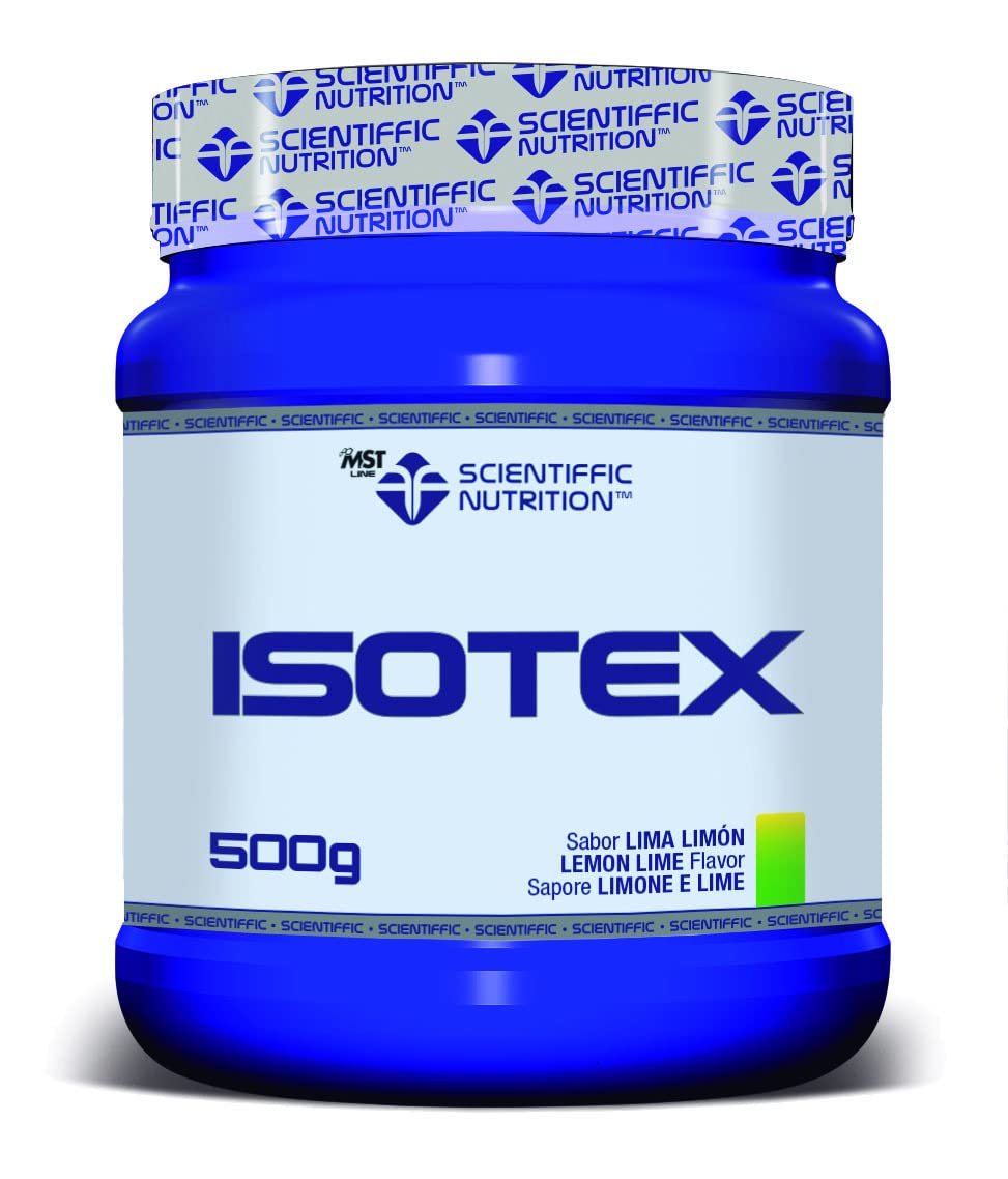 Scientiffic Nutrition - Isotex, Bebida Isotónica Instántanea en Polvo, Aporta Sales Minerales, Electrolitos y Energía, Bebida Deportiva - Sabor Limón, 500 g