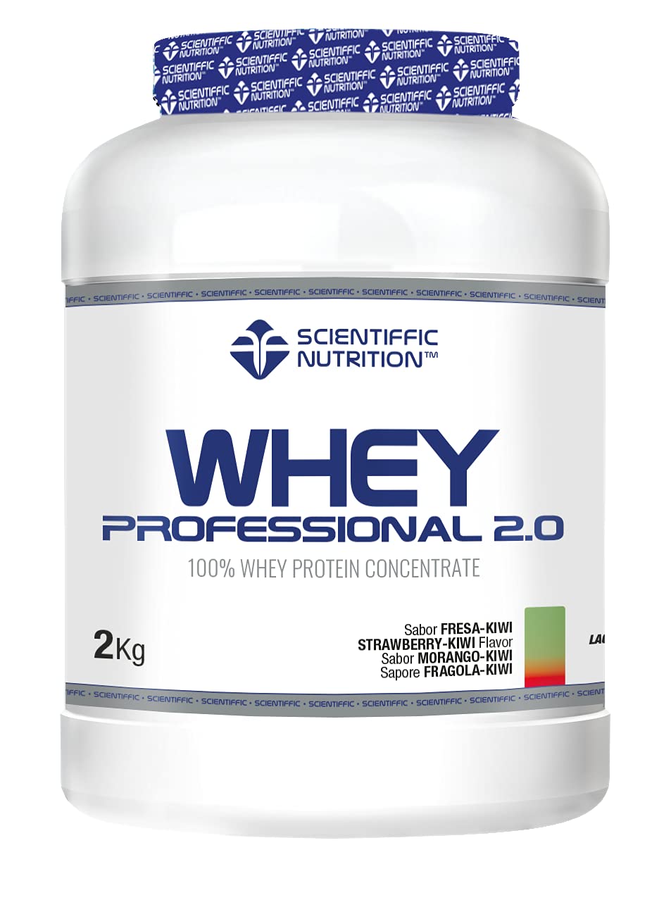 Scientiffic Nutrition - Whey Professional 2.0 Proteinas Whey en Polvo 100% Pura, para Aumentar la Masa Muscular, con Enzimas Digestivas y Lactasa - 2kg, Sabor Chocolate.