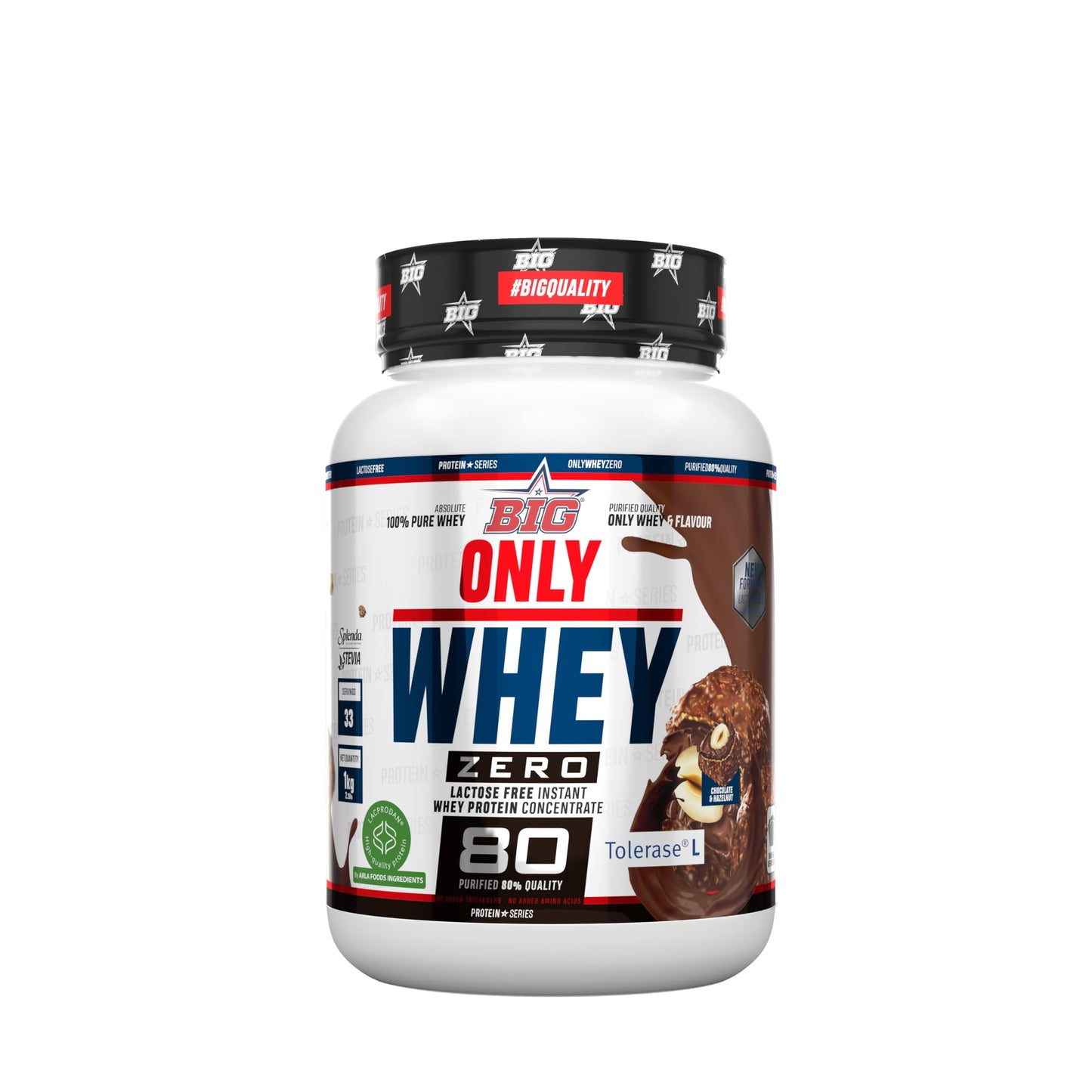 BIG - Proteinas Whey ONE PIECE - Edición Exclusiva con 12 Tazos Coleccionables. Materia Prima Premium. Whey Protein para Masa Muscular. Sin Lactosa (1Kg, Choco One & Milk Chocolate Chips)