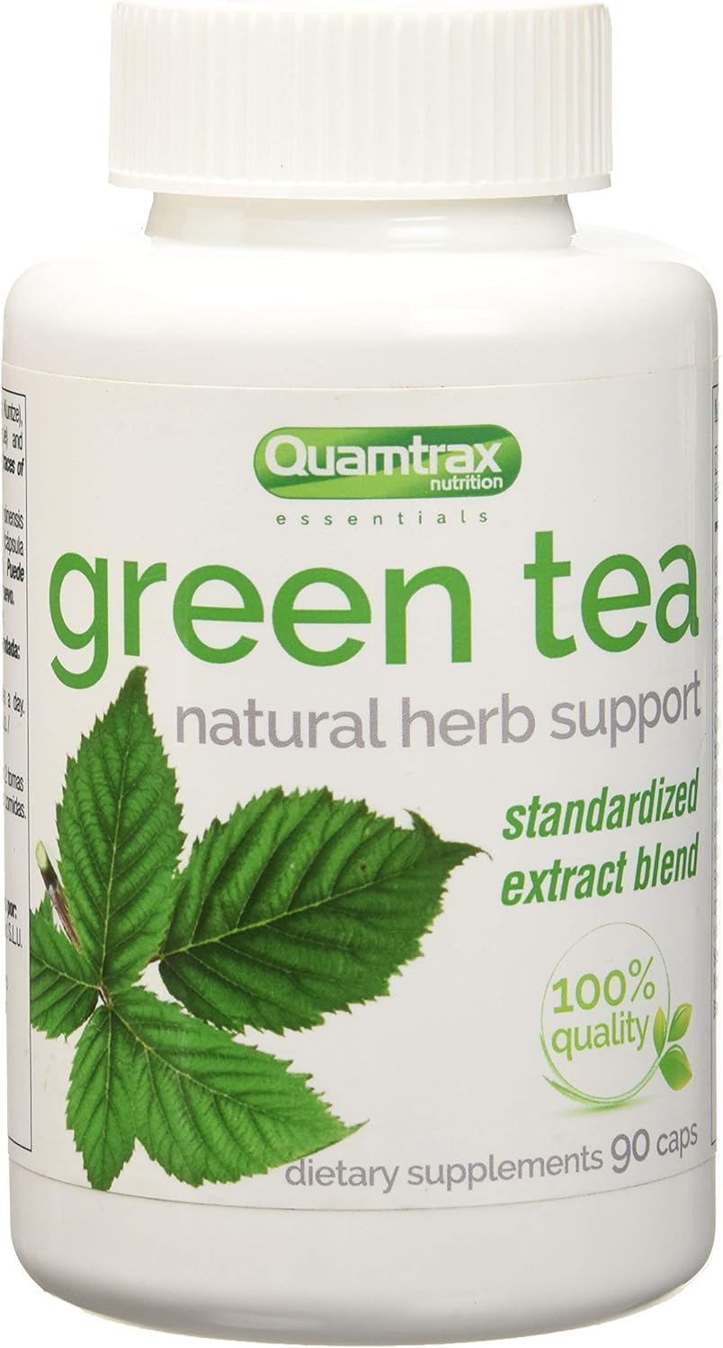 Quamtrax Nutrition - Green Tea - 90 capsules - Concentrated extract, metabolism support and general well-being