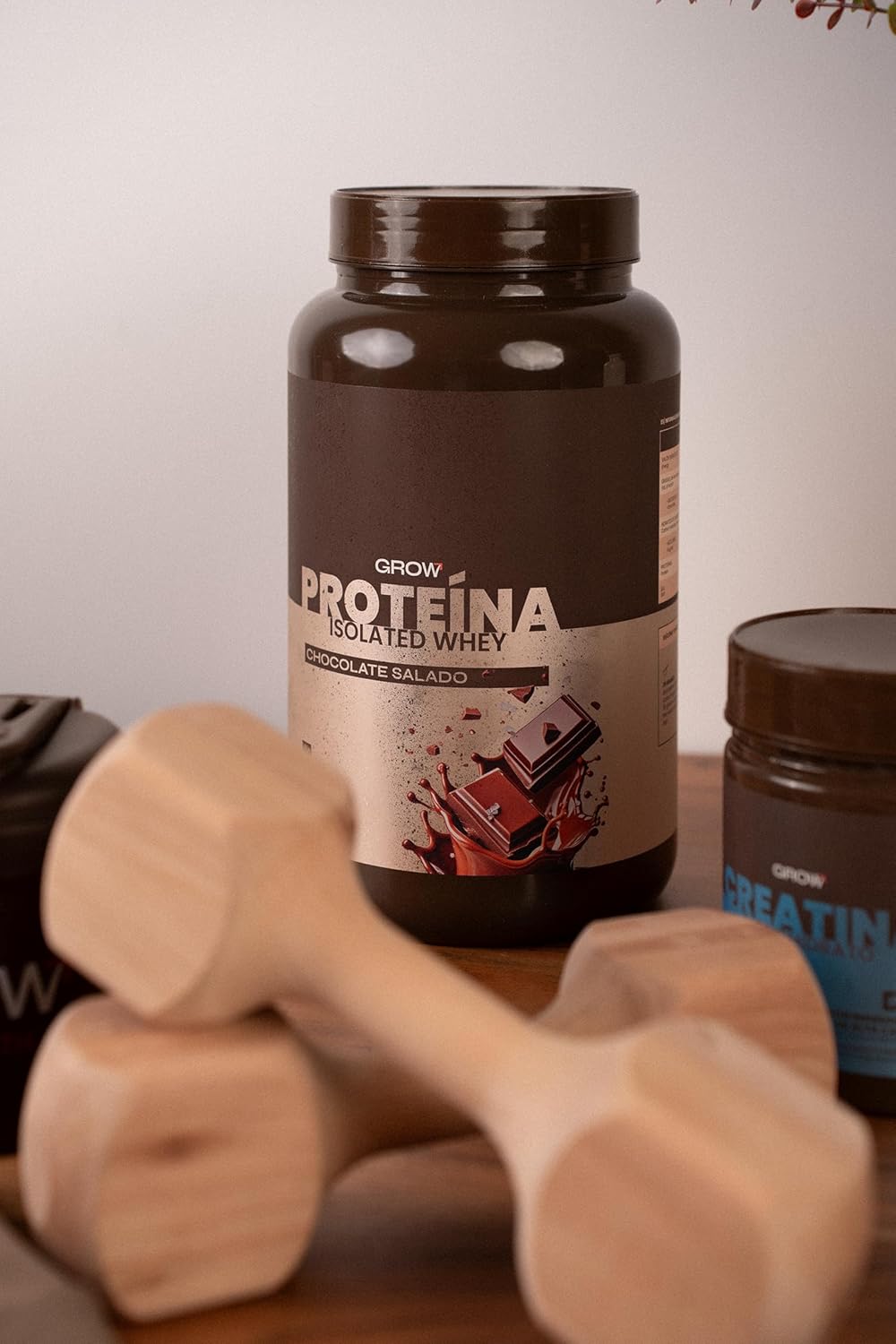 Grow Wellness - Salted Chocolate Isolate Protein | Premium Ingredients | 1 kg Container