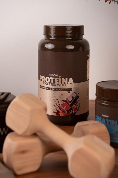 Grow Wellness - Salted Chocolate Isolate Protein | Premium Ingredients | 1 kg Container