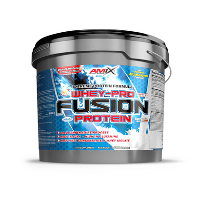 AMIX, Proteína Whey, Pure Fusión, Concentrado de Suero Ultra Filtrado, Sabor Cookie Crema, Proteínas para Aumentar Masa Muscula, Proteína Isolada con Splenda, Contiene L-glutamina , 1 Kg