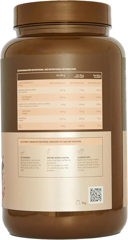 Grow Wellness - Salted Chocolate Isolate Protein | Premium Ingredients | 1 kg Container