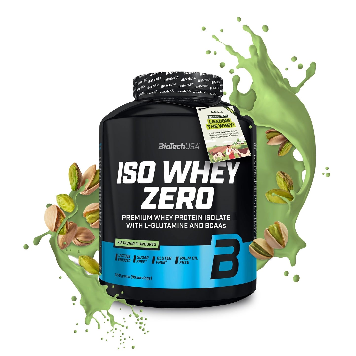 BioTechUSA Iso Whey Zero | Premium Whey Protein Isolate | Grass-Fed | Enzyme-Free | Sugar- and Gluten-free, 908 g, Chocolate