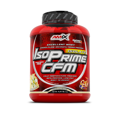 AMIX - Proteína Isolada Isoprime CFM, 1 Kg - Gran Aporte de Aminoácidos - Contiene Enzimas Digestivas - Libre de Aspartamo, Proteínas para Aumentar Masa Muscular, Sabor Chocolate
