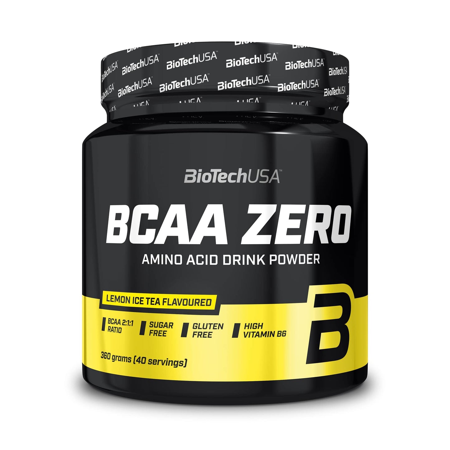 BioTechUSA EAA Zero - Essential Amino Acid Power | 7160mg EAA/porción | Proporción recomendada por la OMS | Sin azúcar, sin gluten, 350 g, Limón