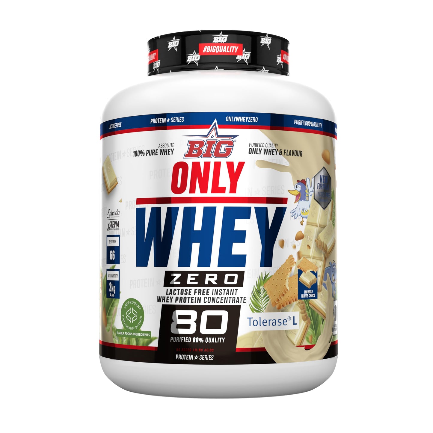 BIG - Proteinas Whey ONE PIECE - Edición Exclusiva con 12 Tazos Coleccionables. Materia Prima Premium. Whey Protein para Masa Muscular. Sin Lactosa (1Kg, Choco One & Milk Chocolate Chips)