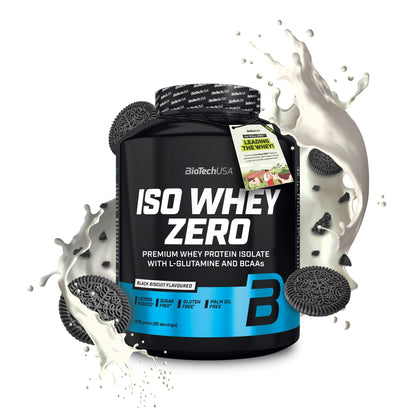 BioTechUSA Iso Whey Zero | Premium Whey Protein Isolate | Grass-Fed | Enzyme-Free | Sugar- and Gluten-free, 908 g, Chocolate