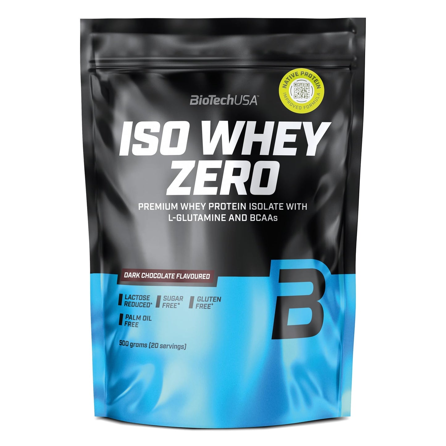 BioTechUSA Iso Whey Zero | Premium Whey Protein Isolate | Grass-Fed | Enzyme-Free | Sugar- and Gluten-free, 908 g, Chocolate