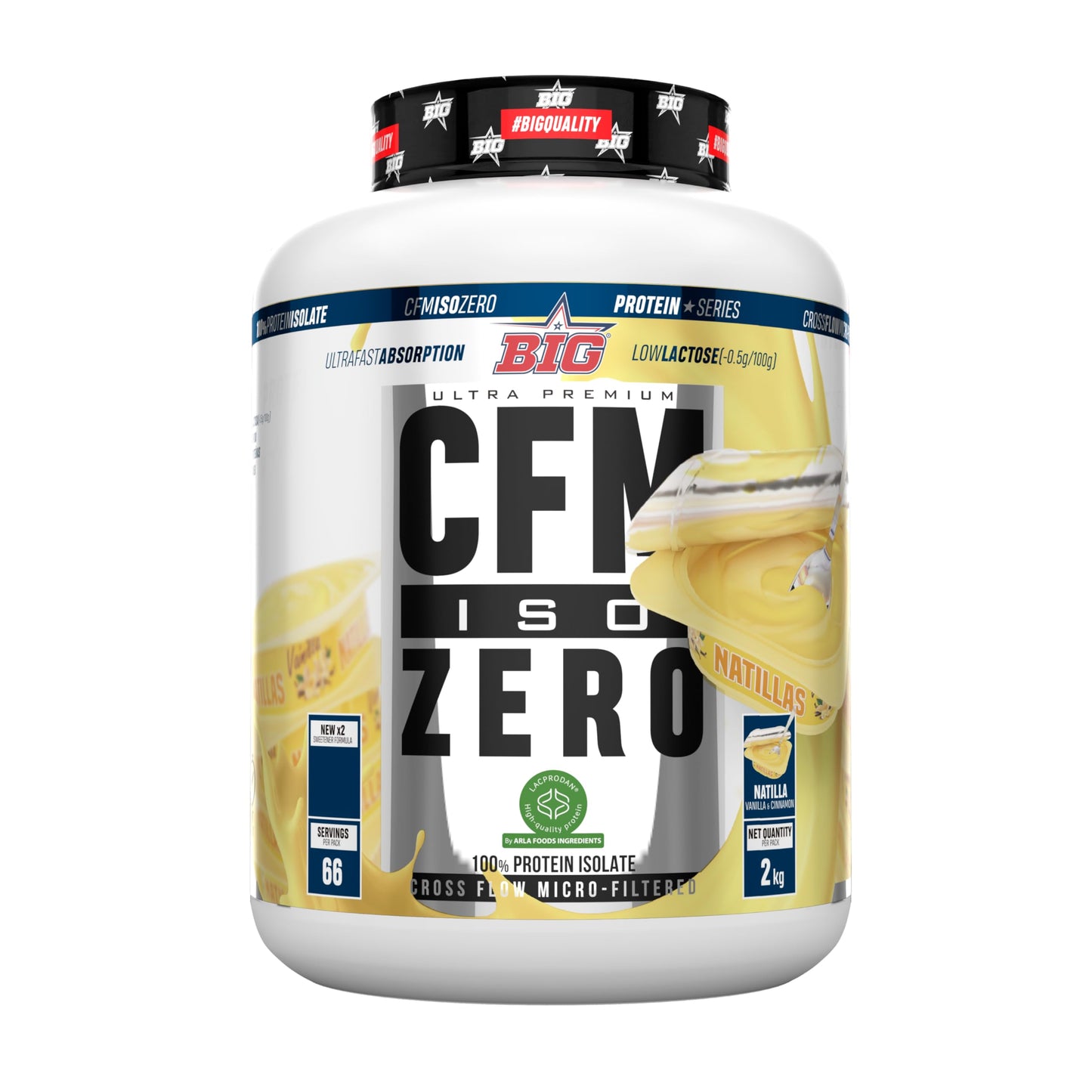 Proteina Isolada - Proteinas Whey para Masa Muscular - Whey Protein Isolate - Proteína en Polvo Materia Prima Premium Sin Grumos, Baja en Lactosa, Sin Azúcares Añadidos (2Kg, White Chocolate)