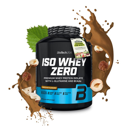 BioTechUSA Iso Whey Zero | Premium Whey Protein Isolate | Grass-Fed | Enzyme-Free | Sugar- and Gluten-free, 908 g, Chocolate