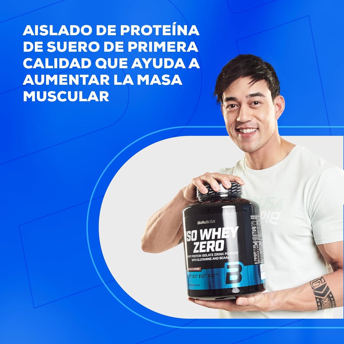 BioTechUSA Iso Whey Zero | Premium Whey Protein Isolate | Grass-Fed | Enzyme-Free | Sugar- and Gluten-free, 908 g, Chocolate