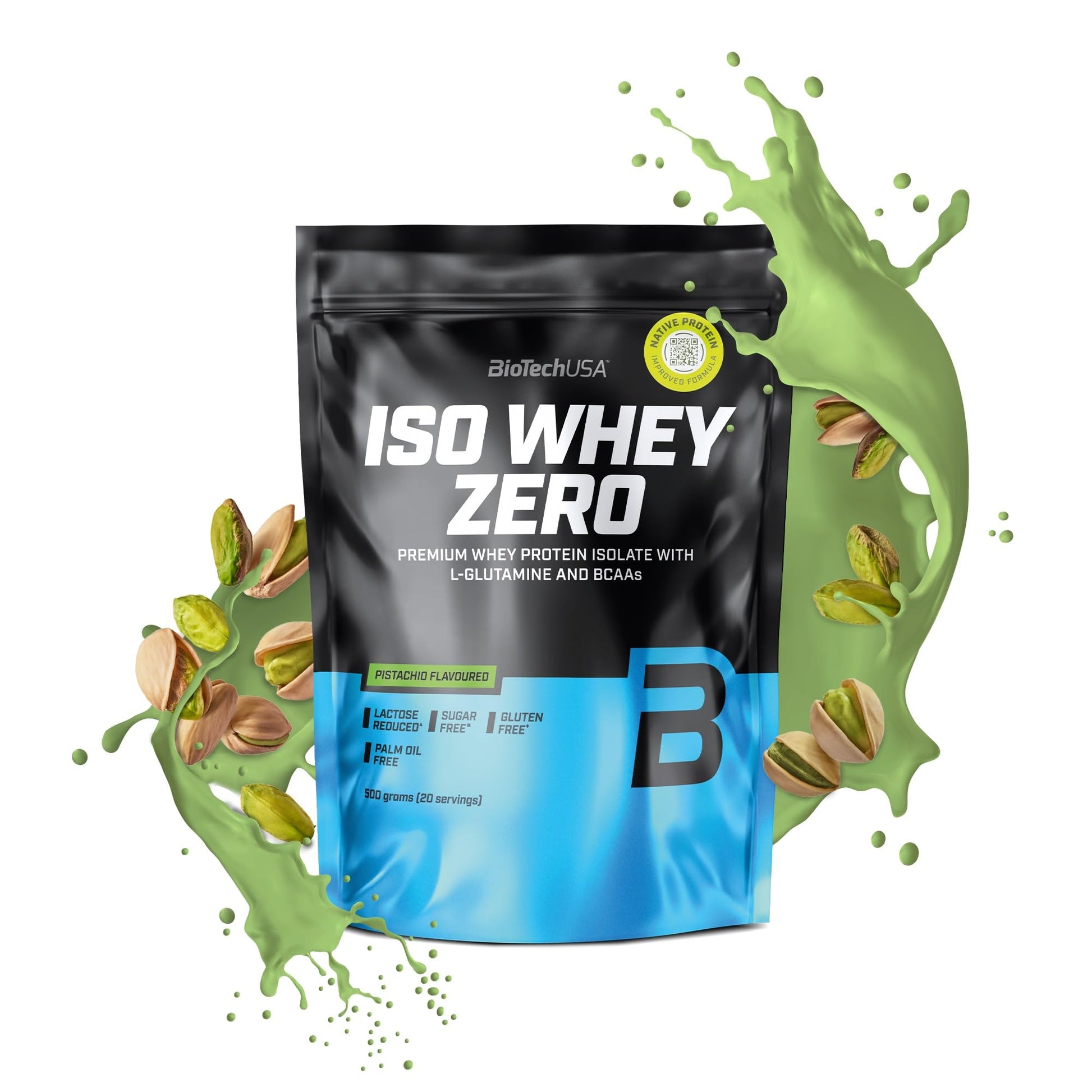 BioTechUSA Iso Whey Zero | Premium Whey Protein Isolate | Grass-Fed | Enzyme-Free | Sugar- and Gluten-free, 908 g, Chocolate