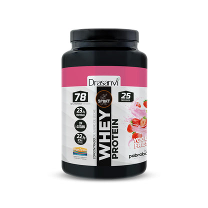 SPORT LIVE Concentrado de proteinas de suero de leche | Whey Protein en polvo con L-Glutamina y L-Leucina | Ayuda a aumentar tu masa muscular | Mejora tus batidos |Doble Chocolate | 750 GR