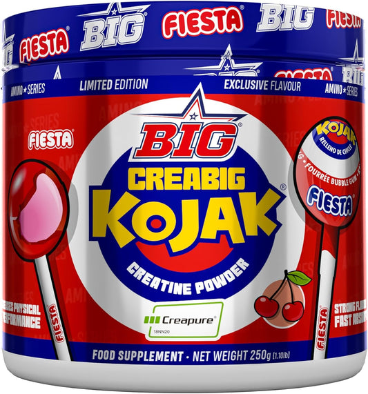 Creatina Creapure ® - Creatina Monohidratada Creapure en Polvo, Rendimiento Físico y Recuperación - Materia Prima Premium - Monohidrato de Creatina de Rápida Absorción, Vegana (250g, Kojak)