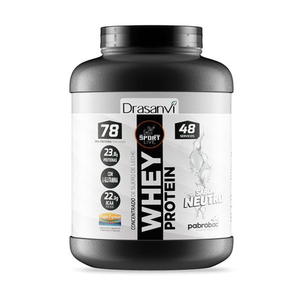 SPORT LIVE Concentrado de proteinas de suero de leche | Whey Protein en polvo con L-Glutamina y L-Leucina | Ayuda a aumentar tu masa muscular | Mejora tus batidos |Doble Chocolate | 750 GR