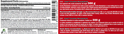 AMIX - Creatina Monohidratada - Complemento Alimenticio - Mejora el Rendimiento Físico - Ideal para Deportistas - 100% Micronizada