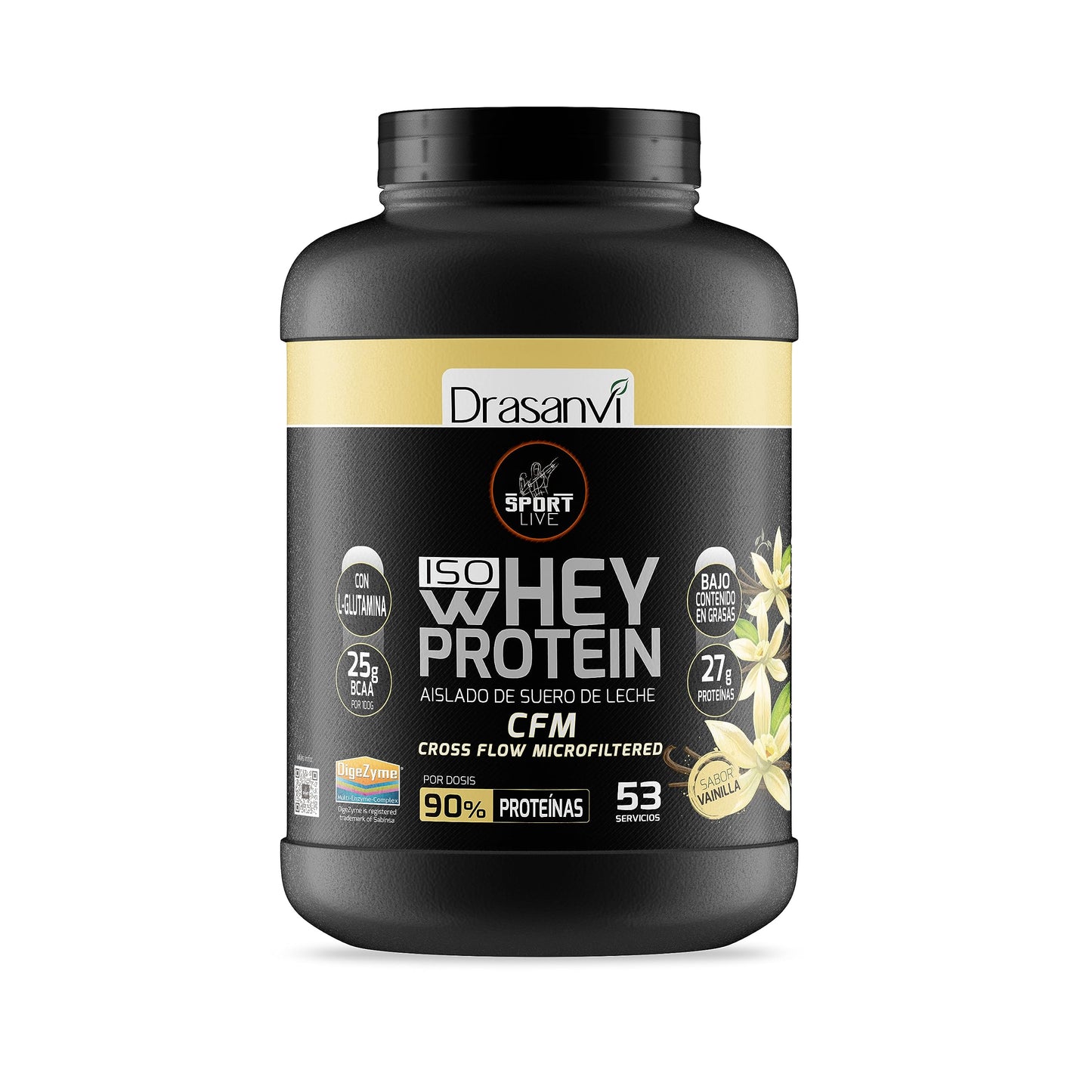 Drasanvi WHEY PROTEIN AISLADO DOBLE CHOCOLATE 2,2KG SPORT LIVE