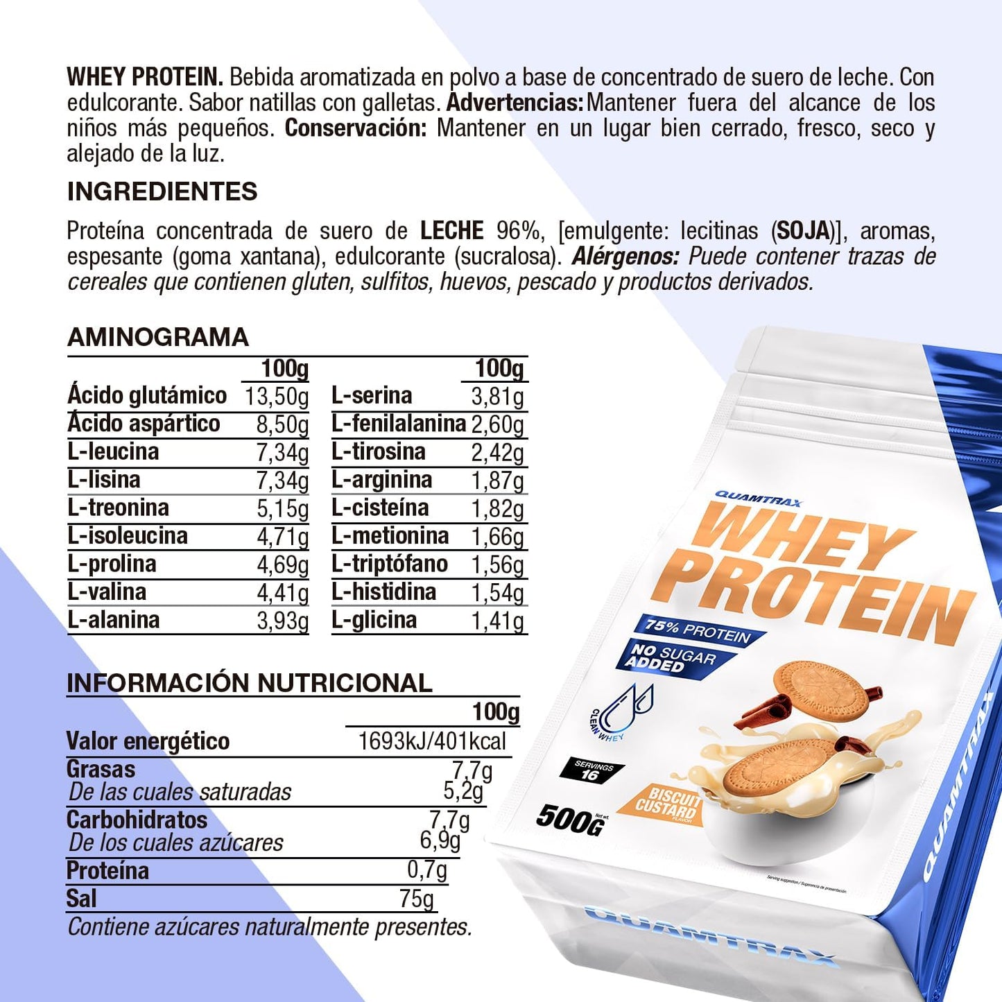 Quamtrax Nutrition - Whey Protein (Whey Protein) - High protein content, support in muscle growth and energy (900g, Chocolate)