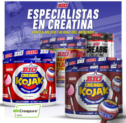 Creatina Creapure ® - Creatina Monohidratada Creapure en Polvo, Rendimiento Físico y Recuperación - Materia Prima Premium - Monohidrato de Creatina de Rápida Absorción, Vegana (250g, Kojak)