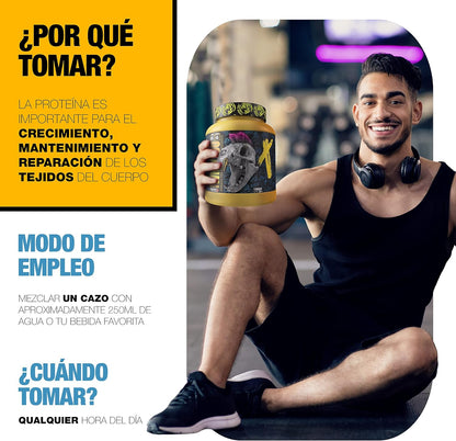 WHEYZOO de Zoomad Labs | 100% Whey Proteína en Polvo Pura | Tonifica y aumenta la masa muscular | Protege músculos y ayuda a la recuperación de los tejidos fibrosos - 1360g (Choco Latte)