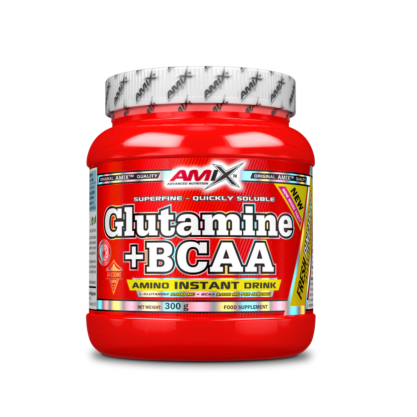 AMIX - Bcaa Glutamina - Complemento Alimenticio de Glutamina en Polvo - Reduce el Catabolismo Muscular - Aminoácidos Ramificados