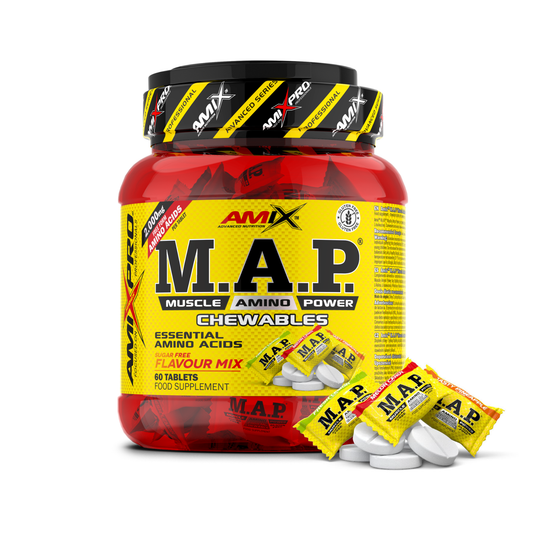 AmixPro M.A.P. – Aminoácidos esenciales masticables, 60 comprimidos – imagen oficial 1