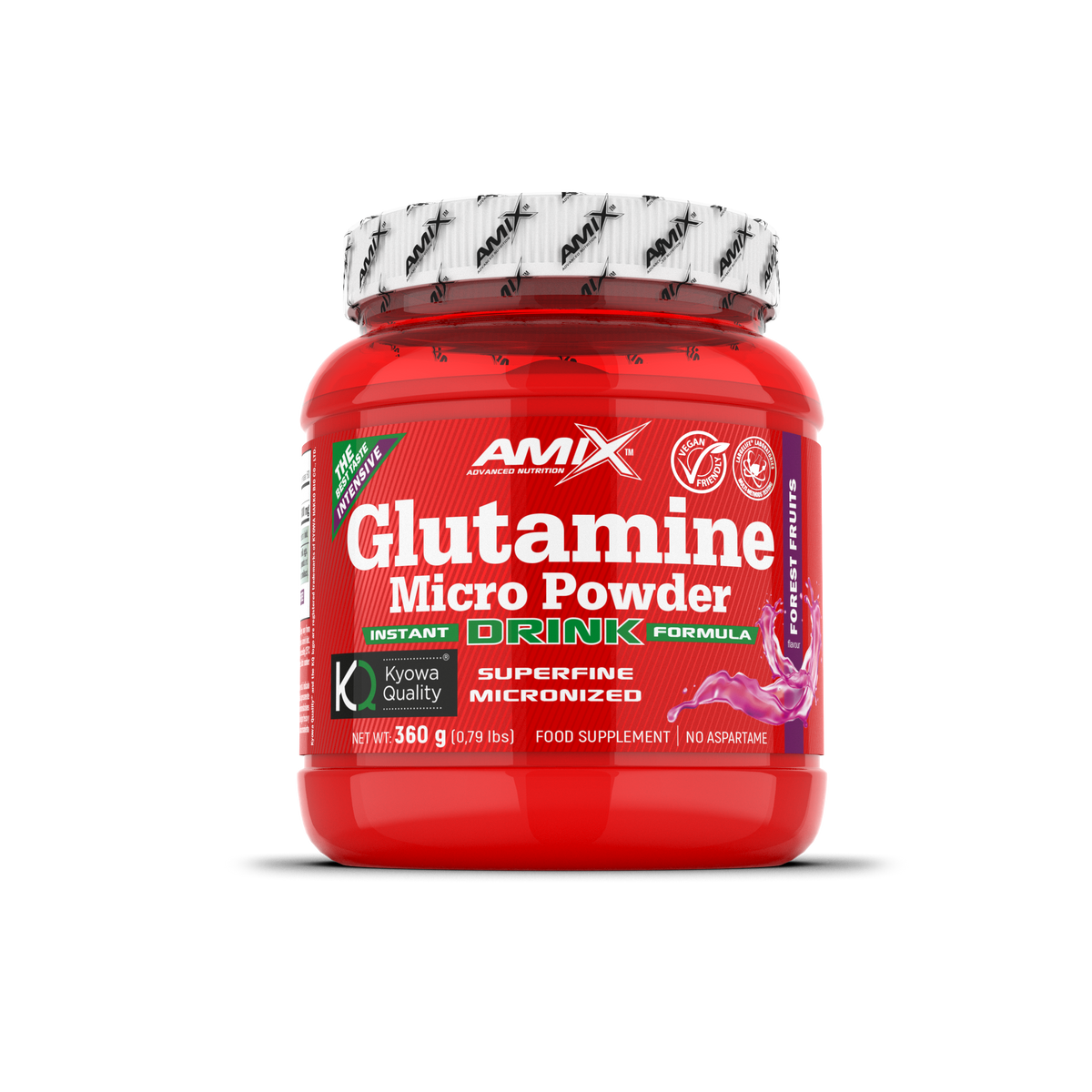 Amix Glutamine Powder Drink Kyowa® – 360 g – imagen oficial 2