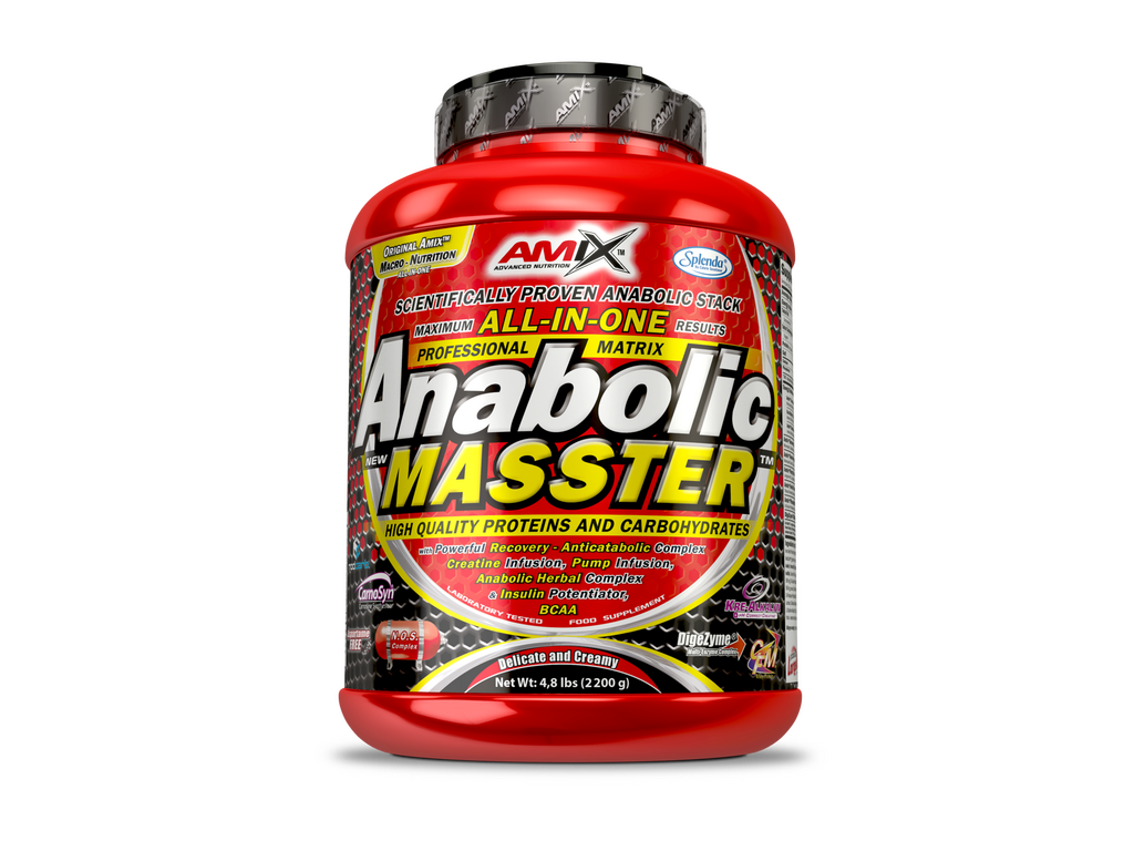 Amix Anabolic Masster, fotografía oficial de una presentación de sabor y formato