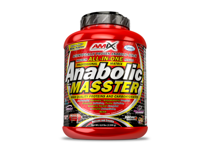 Amix Anabolic Masster, fotografía oficial de una presentación de sabor y formato