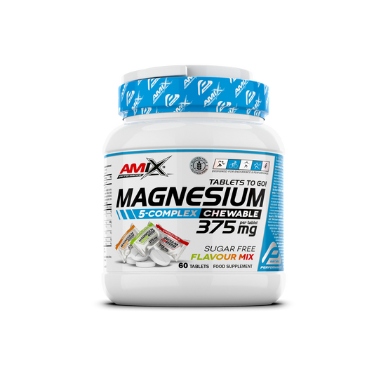 Amix Performance Magnesium 5 Complex – 60 comprimidos masticables, imagen oficial del envase