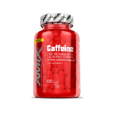 Amix Cafeína 200 mg con Taurina – 90 cápsulas, fotografía del envase oficial