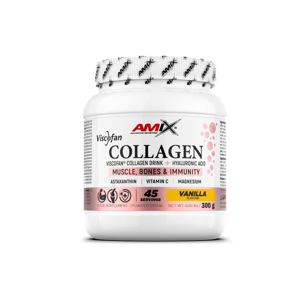 Amix Colágeno Bovino Viscofan® – 300 g, varios sabores, presentación oficial 4