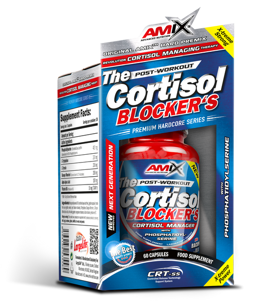 Amix Cortisol Blocker’s – Complejo nutricional, 60 cápsulas, presentación oficial 1