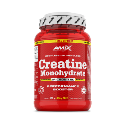 Amix Creatina Monohidrato - 100% micronizada, 250 Porciones (500 gr + 250 gr) 