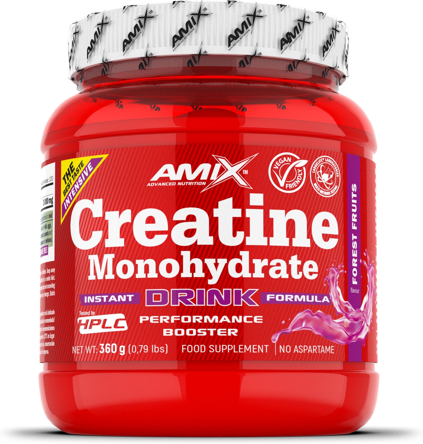 Amix Creatina Monohidrato Powder Drink 360 gr - Mejora el Rendimiento Deportivo - Aumenta la Masa Muscular - Perfecta para Deportistas