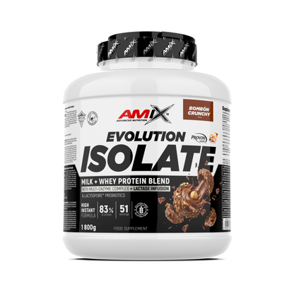 Amix Evolution Protein Isolate – Proteína aislada, Bombón Crujiente 1.8 kg