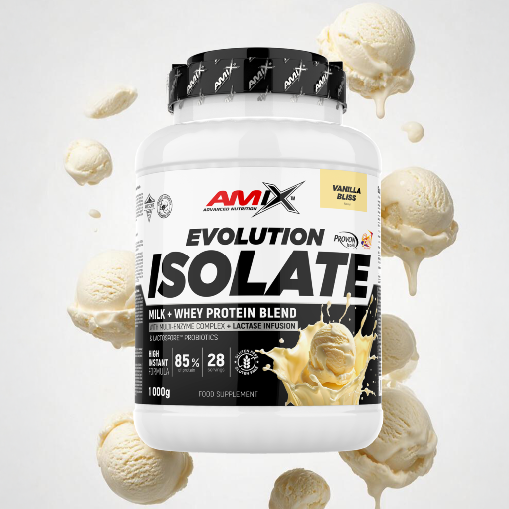 Amix Evolution Protein Isolate – Proteína aislada, Vainilla 1 kg