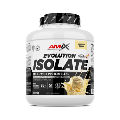 Amix Evolution Protein Isolate – Proteína aislada, Vainilla 1.8 kg