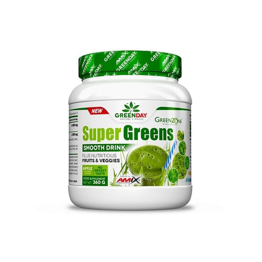 GreenDay Super Greens Smooth Drink – 360 g (Amix), presentación oficial 1