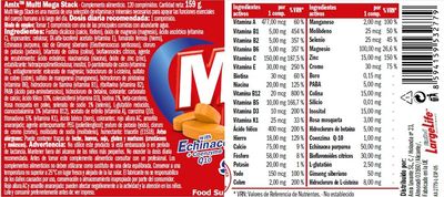 Amix Multi Mega Stack - Multivitamínico de 120 comprimidos