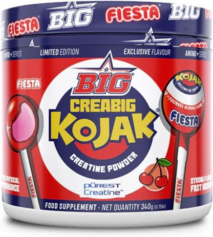 BIG Creabig Purest - Creatina monohidrato en polvo, Kojak cereza 