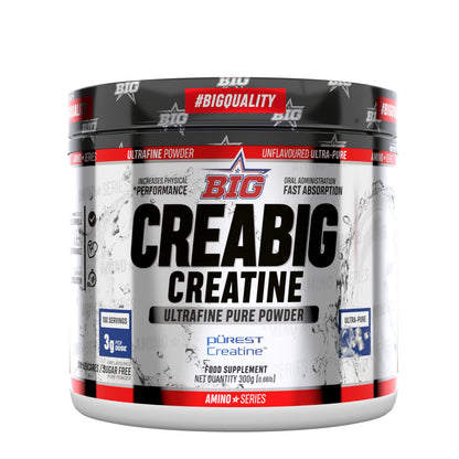 BIG Creabig Purest - Creatina monohidrato en polvo, Neutra 