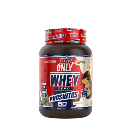 BIG Only Whey Zero - Proteína de suero con lactasa 1kg, Phoskitos 1 kg