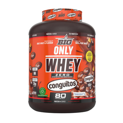 BIG Only Whey Zero - Proteína de suero con lactasa 2kg, Conguitos 2Kg