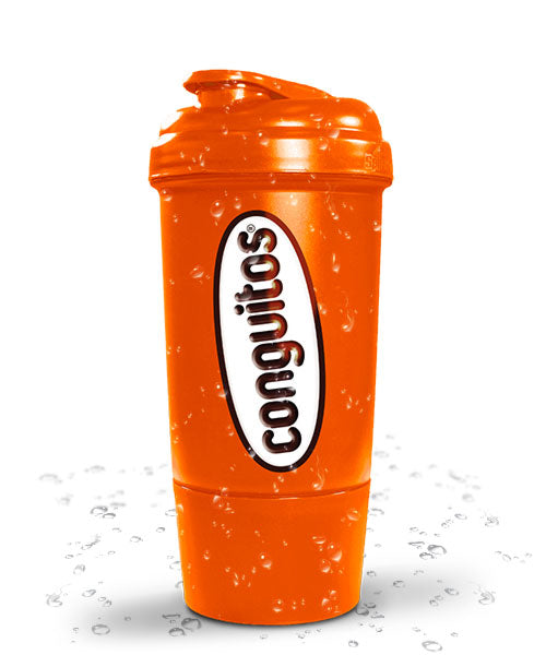 Shaker BIG Conguitos naranja, fotografía frontal