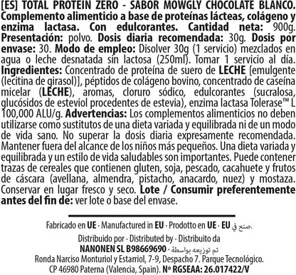 BIG Total Protein Zero - Proteína con whey y caseína, 900 gr