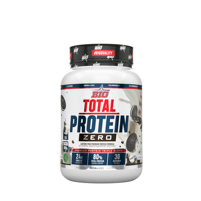 BIG Total Protein Zero - Proteína con whey y caseína, 900 gr, Cookies & Cream 900g