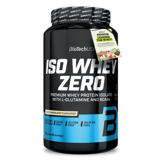 BioTechUSA Iso Whey Zero - Proteína aislada de suero, 908 g